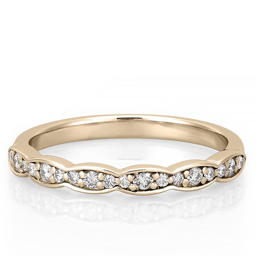 Stunning 0.20 TCW Round Moissanite Stones Half Eternity Wedding Bands 1