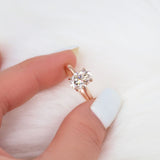 Stunning 2.5 CT Oval Moissanite Engagement Ring with Solitaire Design 8