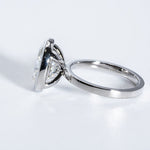 Classic 3.0 CT Oval Moissanite Engagement Ring with Bezel Design 4