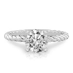 Stunning 0.50-1.50 Round Moissanite Engagement Ring With Solitaire Design 1
