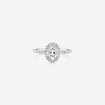 Stunning 1.35 CT Oval Moissanite Engagement Ring in Halo & Pave Designs 1