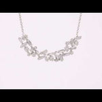 Round Cut Cubic Zirconia in 925 Sterling Silver Necklace 11