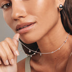 Round Cut Cubic Zirconia in 925 Sterling Silver Necklace 5