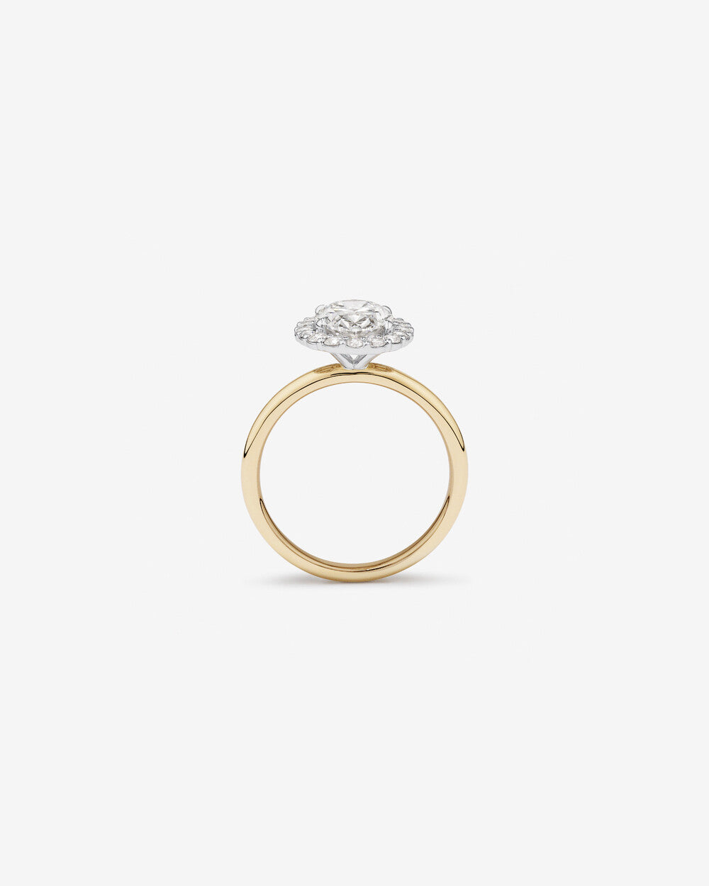 Stunning 2.34 CT Oval Moissanite Engagement Ring in Halo Designs 2