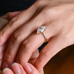 Stunning 1.0 - 2.0 CT Marquise Moissanite Engagement Ring with Solitaire Design 7