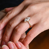 Stunning 1.0 - 2.0 CT Marquise Moissanite Engagement Ring with Solitaire Design 7