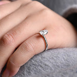 Stunning 2.0 CT Pear Moissanite Engagement Ring with Solitaire Design 9