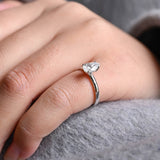 Stunning 2.0 CT Pear Moissanite Engagement Ring with Solitaire Design 9