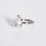 Stunning 3.0 CT Pear Cut Moissanite Engagement Ring with Solitaire Design 7