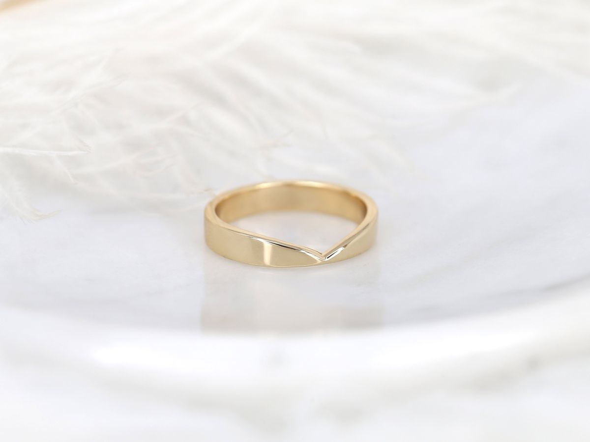 Stunning Chevron Metal Wedding Bands 1
