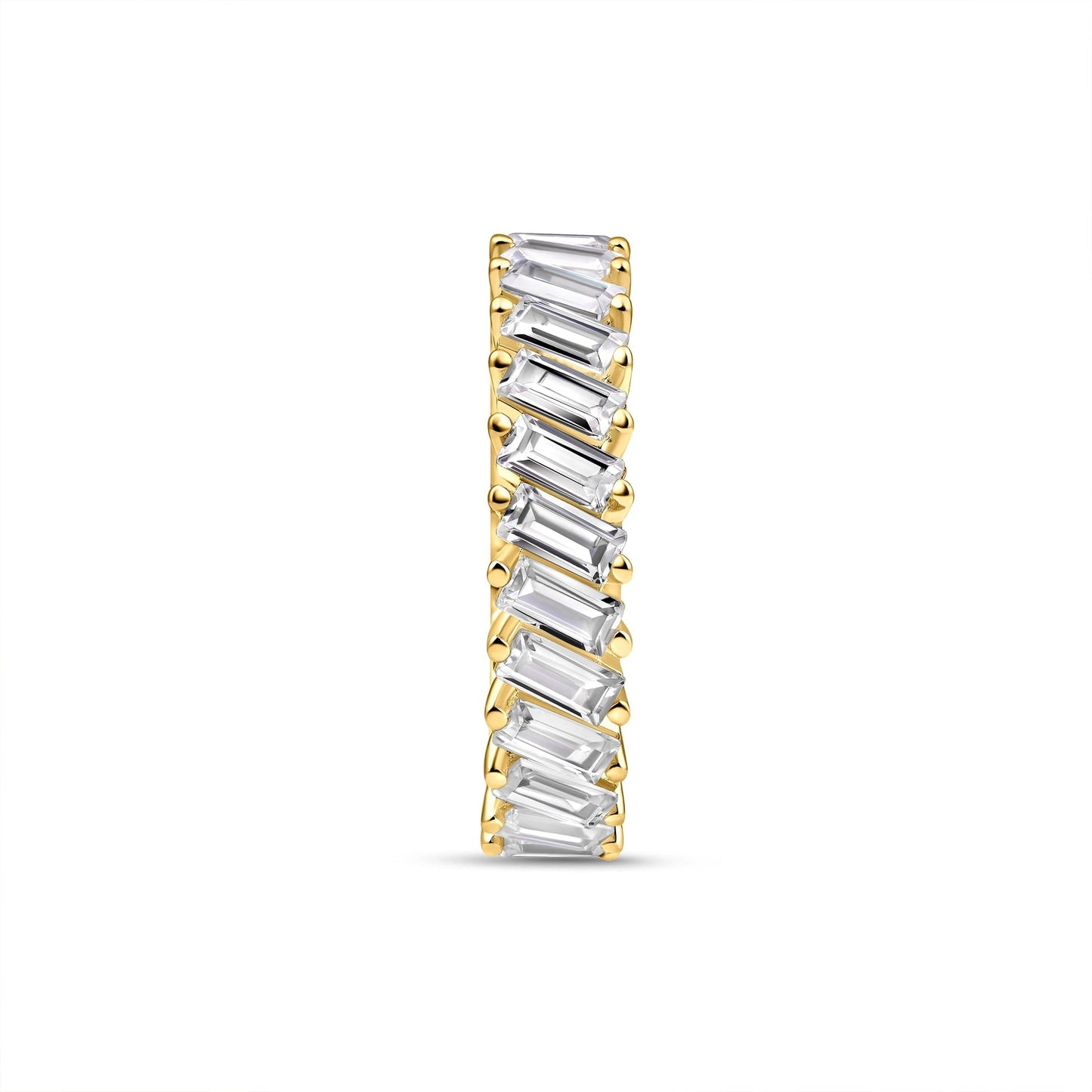 Stunning 0.5 TCW Baguette Moissanite Stones Full Eternity Wedding Band 3