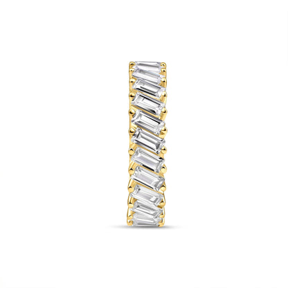 Stunning 0.5 TCW Baguette Moissanite Stones Full Eternity Wedding Band 3