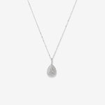 Round Cut Cubic Zirconia in 925 Sterling Silver Necklace 1