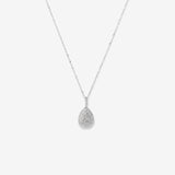 Round Cut Cubic Zirconia in 925 Sterling Silver Necklace 1