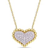 Round Cut Cubic Zirconia in 925 Sterling Silver Necklace 10