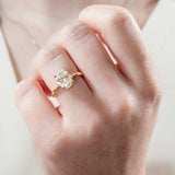 Stunning 1.0- 2.0 CT Round Moissanite Engagement Ring with Hidden Halo Design 7