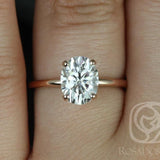 Stunning 2.0 CT Oval Moissanite Engagement Ring with Solitaire Design 5