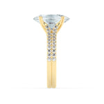 Stunning 4.0 CT Oval Moissanite Engagement Ring with Split Shank Pave Design 4