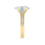Stunning 4.0 CT Oval Moissanite Engagement Ring with Split Shank Pave Design 4