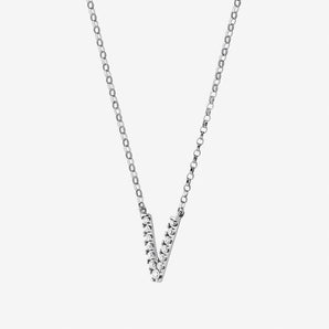 Round Cut Cubic Zirconia in 925 Sterling Silver Necklace