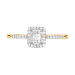 Round Cut Cubic Zirconia in 925 Sterling Silver Ring 1
