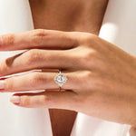 Stunning 1.50 CT Oval Moissanite Engagement Ring with Cluster Design 8