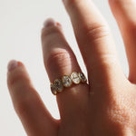Stunning 1.65 TCW Oval Moissanite Stones Bezel Wedding Bands 3