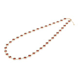 15.38 TCW Round Garnet Lab Made Diamond- January Birthstone Necklace 5