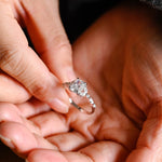 Stunning 1.0 - 2.0 CT Radiant Moissanite Engagement Ring with Double Shank & Pave Design 4