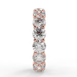 Stunning 3.84 TCW Round Moissanite Stones Full Eternity Wedding Bands 10