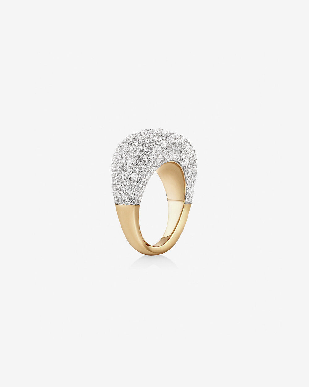 Stunning 4.0 TCW Round Moissanite Engagement Ring in Clusters Design 3