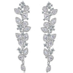Round Cut Cubic Zirconia in 925 Sterling Silver Earrings 1