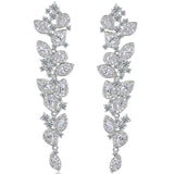 Round Cut Cubic Zirconia in 925 Sterling Silver Earrings 1