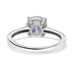 Round Cut Solitaire Style Cubic Zirconia in 925 Sterling Silver Jewelry 5