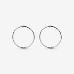 Round Cut Cubic Zirconia in 925 Sterling Silver Earrings 3
