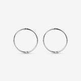 Round Cut Cubic Zirconia in 925 Sterling Silver Earrings 3