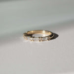 Stunning 0.20 TCW Round & Baguette Moissanite Stones Alternate Wedding Bands 1