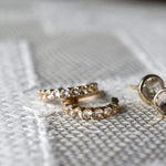 1.08 TCW Round April Diamond, Lab Made Diamond- April Birthstone Earrings 6