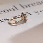 Stunning 1.0 - 2.0 CT Radiant Moissanite Engagement Ring with Pave & Halo Design 8