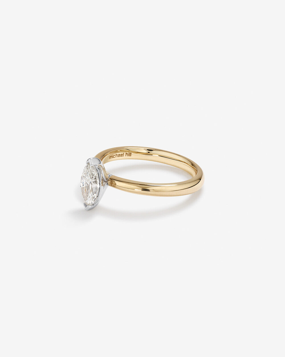 Stunning 0.7 CT Marquise Moissanite Solitaire Design Engagement Ring 4