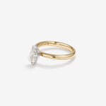 Stunning 0.7 CT Marquise Moissanite Solitaire Design Engagement Ring 4