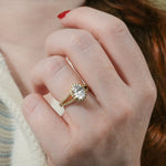 Stunning 1.0- 2.0 CT Round Moissanite Engagement Ring with Halo & Split Shank Design 7