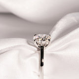 Classic 2.0 CT Oval Moissanite Engagement Ring with Solitaire Design 8