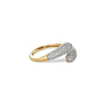 Stunning 0.52 TCW Round Moissanite Stones Open Band Wedding Band 4