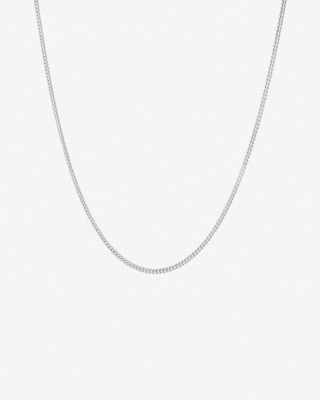 Round Cut Cubic Zirconia in 925 Sterling Silver Necklace 1