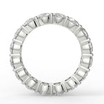 Stunning 3.84 TCW Round Moissanite Stones Full Eternity Wedding Bands 5