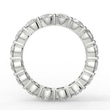 Stunning 3.84 TCW Round Moissanite Stones Full Eternity Wedding Bands 5