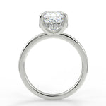 Stunning 2.40 CT Cushion Moissanite Engagement Ring with Hidden Halo Design 5