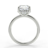 Stunning 2.40 CT Cushion Moissanite Engagement Ring with Hidden Halo Design 5
