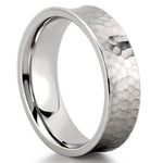 Classic Hammered Wedding Band for Men's in Solid Gold 4